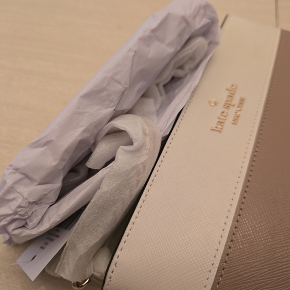 Kate Spade NWT Madison Lilly Pochette in Toasted Hazelnut Multi - Picture 7 of 12